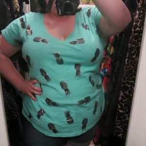 Lane Bryant Pineapple Top